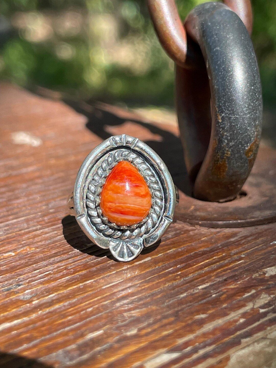 Spiney Rope Spiny Oyster Rope Design Ring Size 6 | Sterling Silver 925 B373 - Etsy