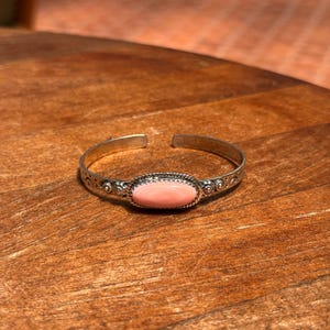 Roze conch-manchetarmband | 925 sterlingzilver A566