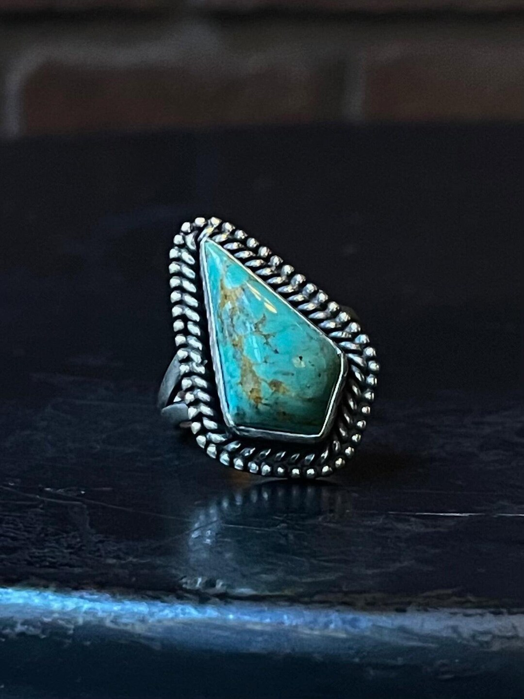 Kingman Turquoise Ring | Sterling Silver | Size 7 | A761 - Etsy
