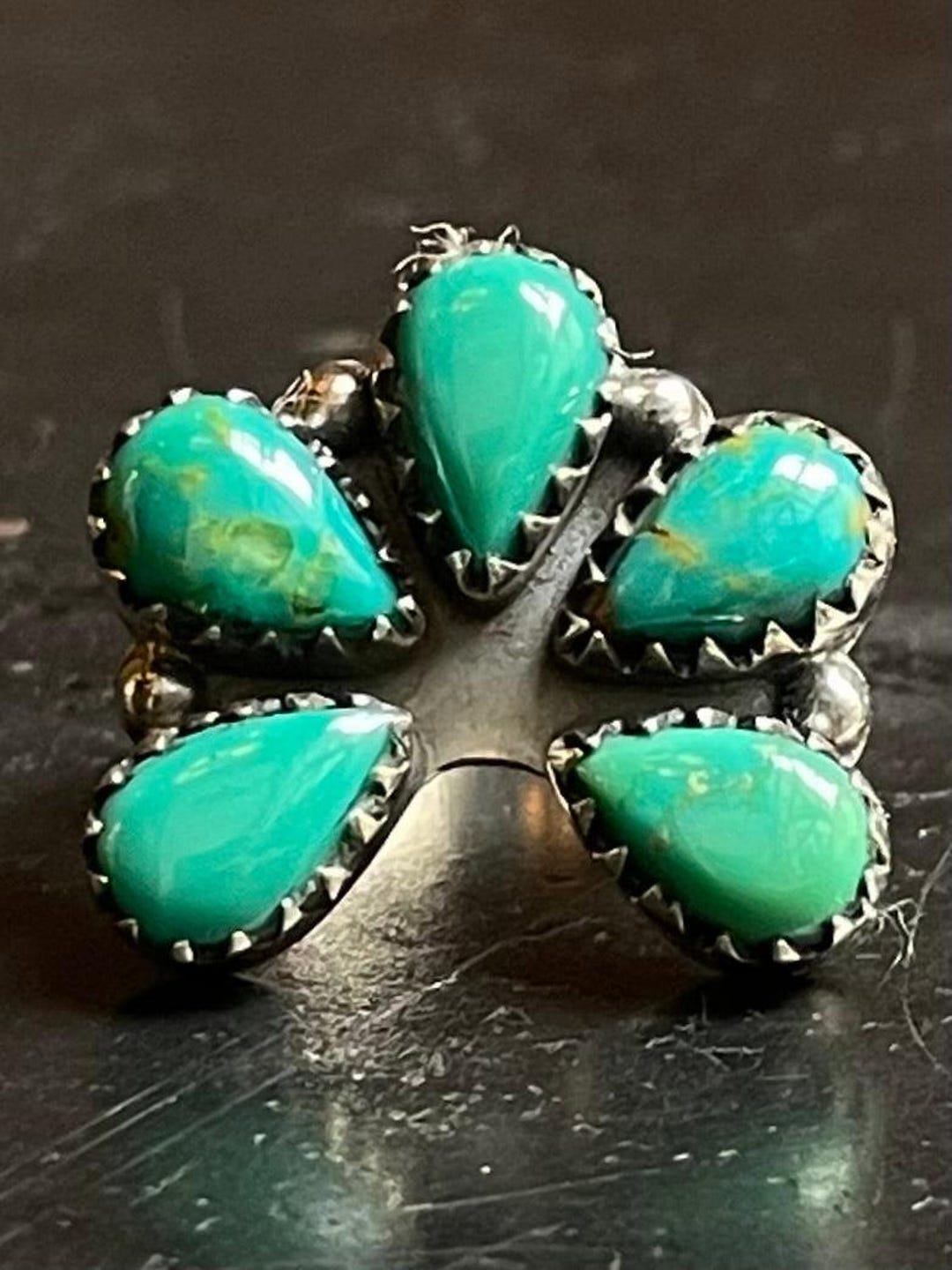 Naja Rind Turquoise Naja Ring Size 6 | 925 Sterling Silver G272 - Etsy