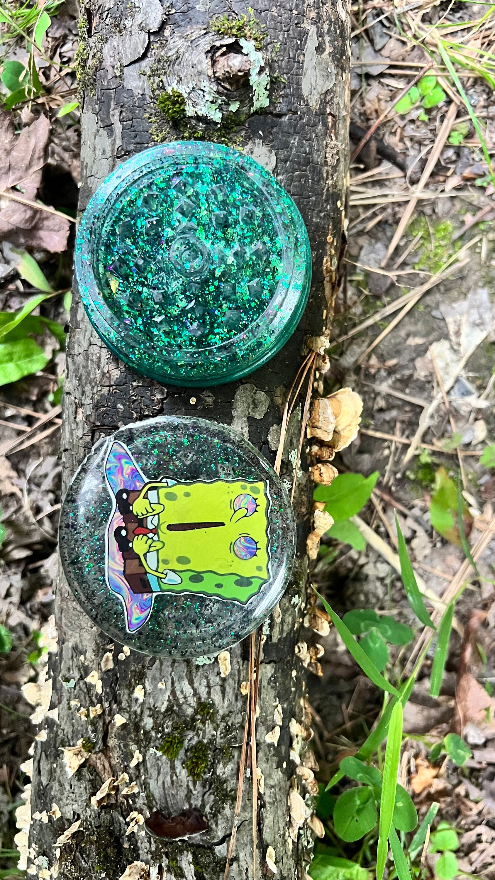 handmade, Accents, Spongebob Inspired Rolling Tray Set