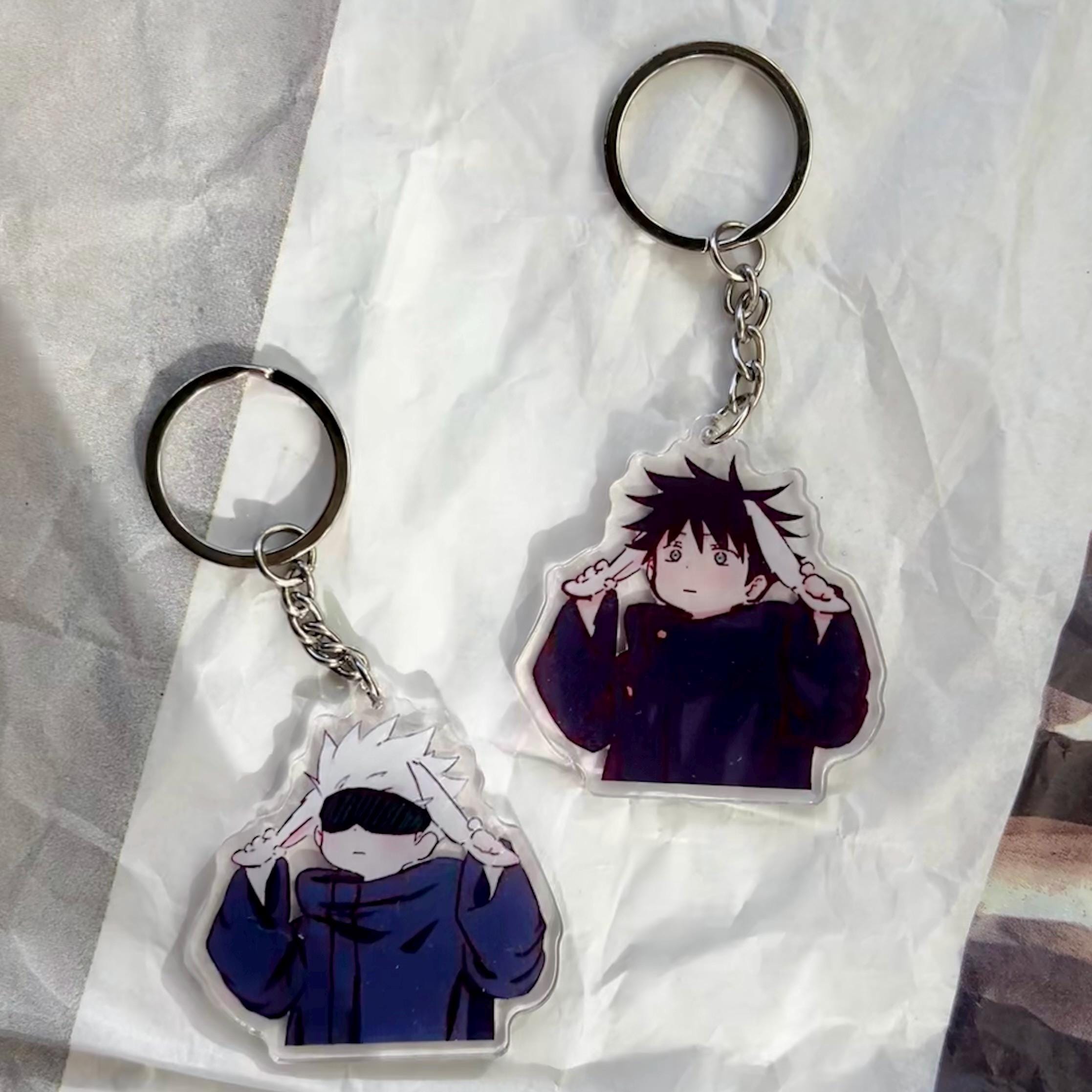 JJK Goji & Megumi Keychain, Clip Keychain, Bag and Electronics