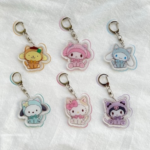 Cute Japanese keychain, Clip Keychain, Airpod Case Charm, for gifting, Japanese character