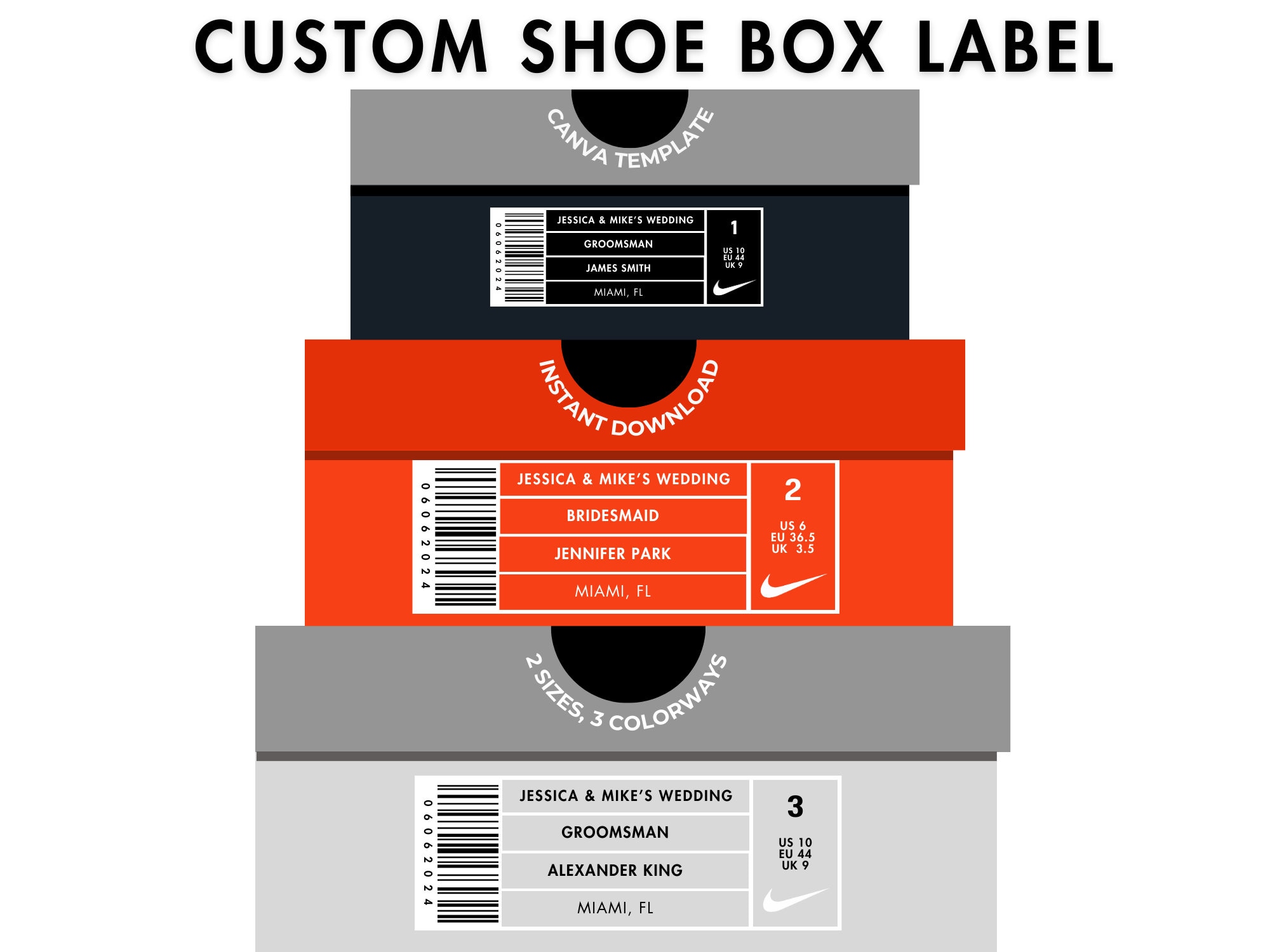 Image 6 for Nike Shoe Box Label Template
