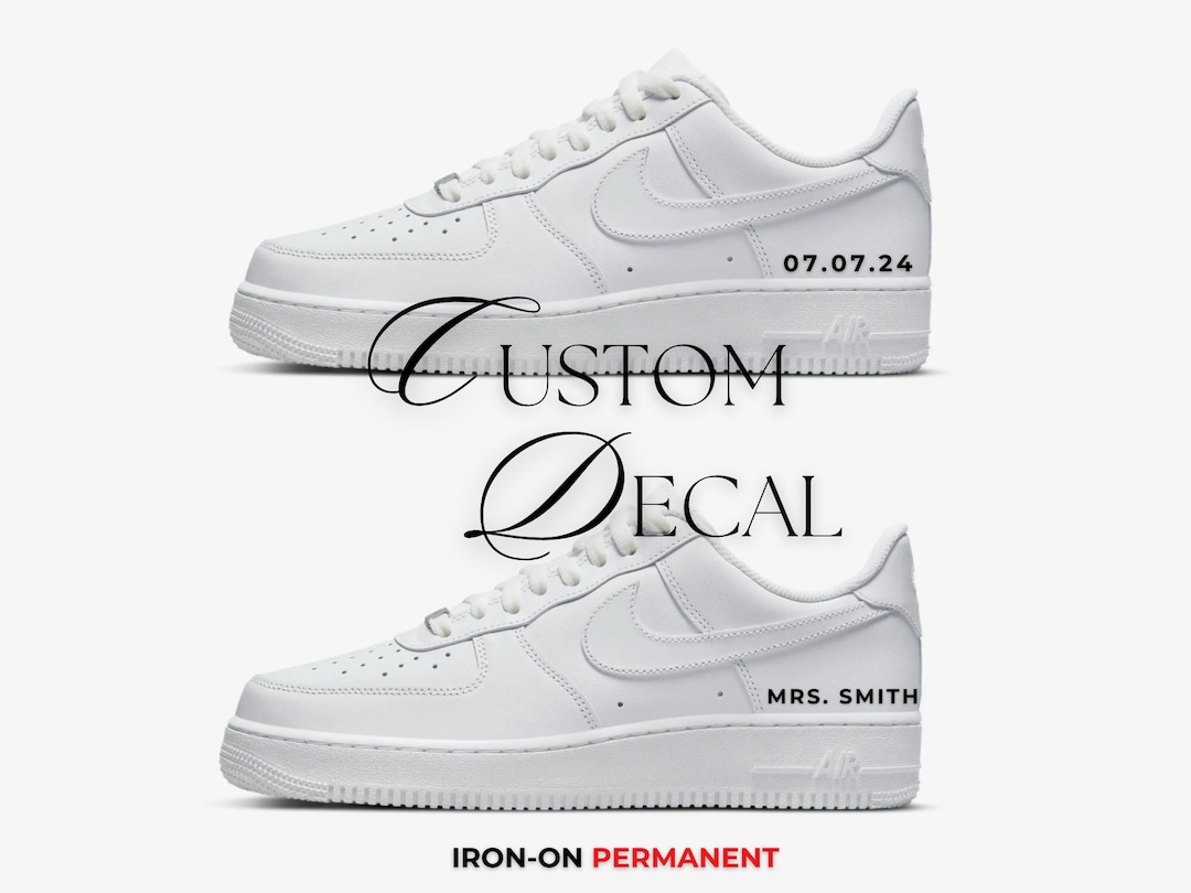 Personalized, Custom Iron on and Permanent Decal for Canvas, Custom ...