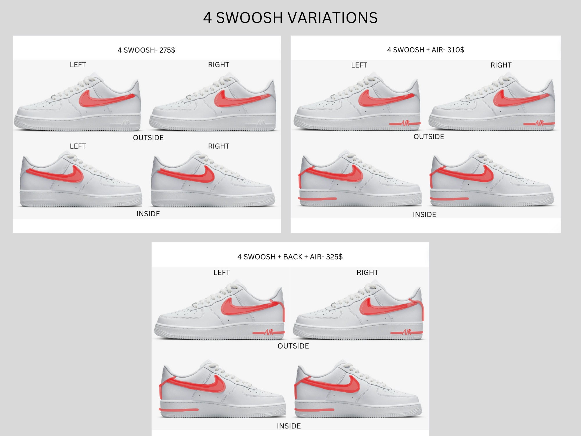 Womens Bling Sparkle Air Force 1s With Rhinestones, Customize Air Force