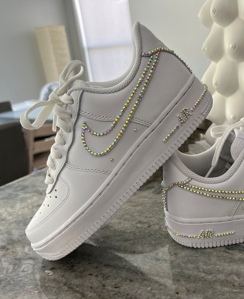 blinged out air force ones