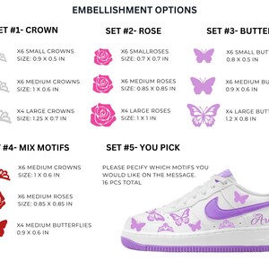 Original Sweet Sixteen Custom Shoe Decal, Sixteen Birthday Gift, Personalized Quinceañera, Decal for Sneakers, Sweet 15 Shoes, Mis 15 años image 2