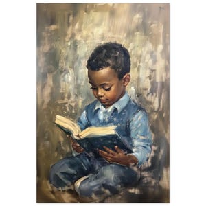 Black Kids Art, Black Boy Joy, Black man Art, Modern, Male Decor, Black Art Print, Kids Art, Back to School, Children’s Art,