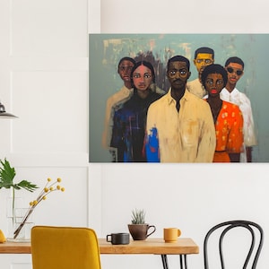 Black Family, Black Joy, Black Portraits, Freedom, Black Artist Prints,African American Art, Interior Design, Retro Art, Community
