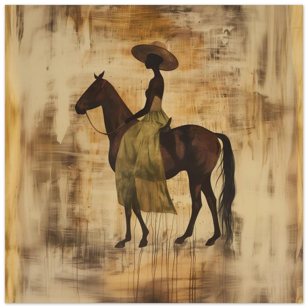 African American Art, Black Woman Art, Horse Rider, Horse Art, Modern ...