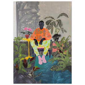 Black Man Art, Masculine Art, Male Decor, Dopamine Art, African American Art, Black Boy Joy, Interior Design, Contemporary Art, Botanical