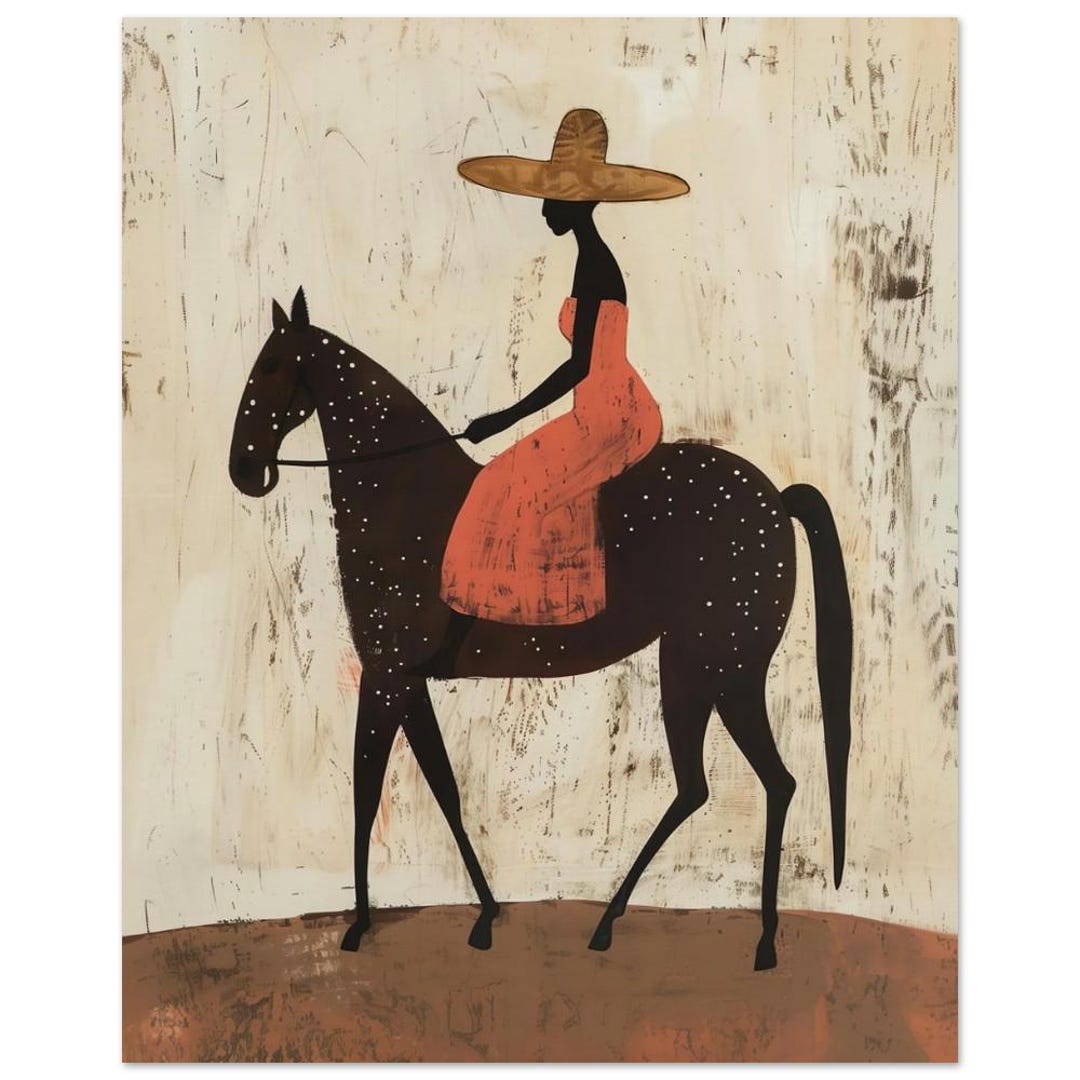African American Art, Black Woman Art, Black Model Poster, Horse Art ...