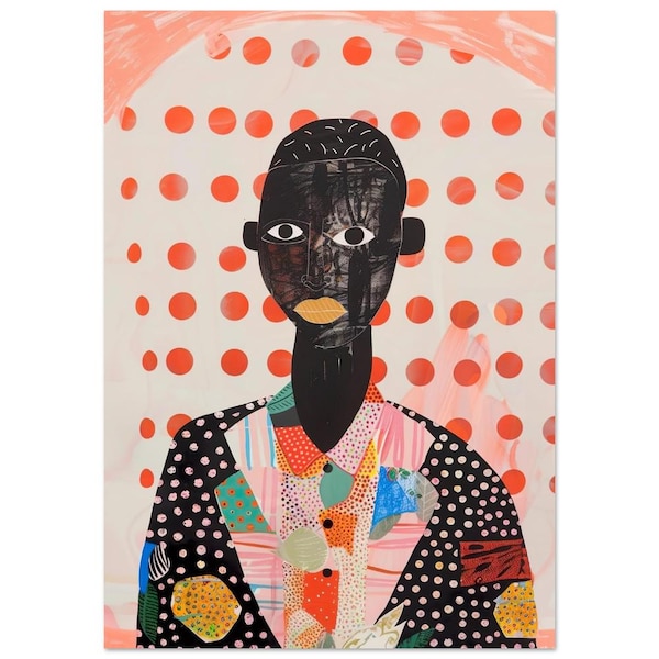 African American Art, Maximalist, Black Man Art, Black Joy, Black Portrait, Manly Wall Art, Black Art Prints, Black Kids Art, Masculine Art