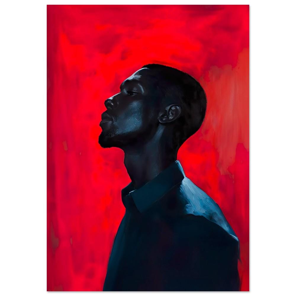 Black Man Art, Masculine Art, Male Decor, Minimalist, African