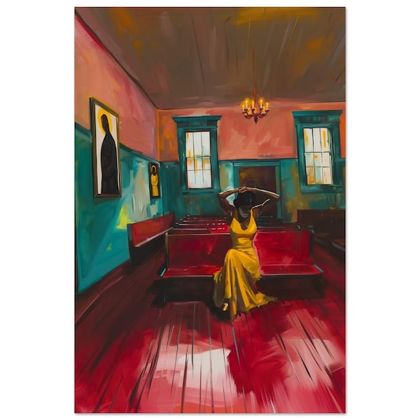 Schwarze Freude, Schwarze Porträts, Schwarze Porträts, Kirchen Kunst, Lob Gott, Schwarze Frau Kunst, Schwarze Kunst, Schwarzer Kunstdruck