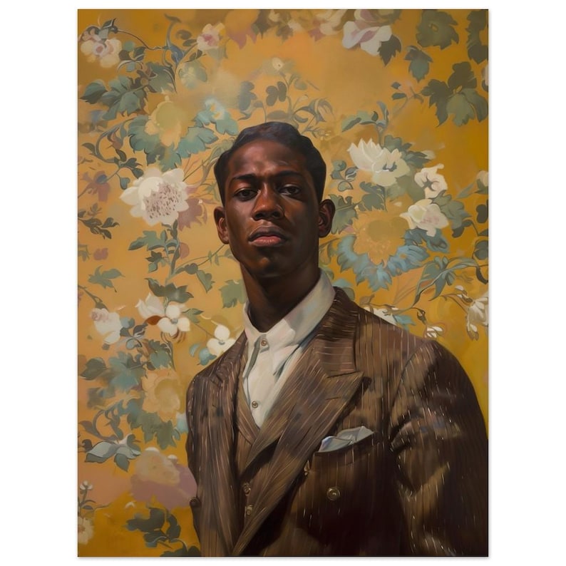 Masculine Art, Minimalist Art, African American Art, Black Boy Joy, Black Art, Vintage Black Art, Black Male Art, Black Boy Art 45x60 cm / 18x24″