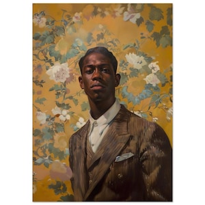 Masculine Art, Minimalist Art, African American Art, Black Boy Joy, Black Art, Vintage Black Art, Black Male Art, Black Boy Art 21x29.7 cm / 8x12"