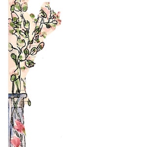 Sweet Pea Einladungspapier (Digitale Vorlage)