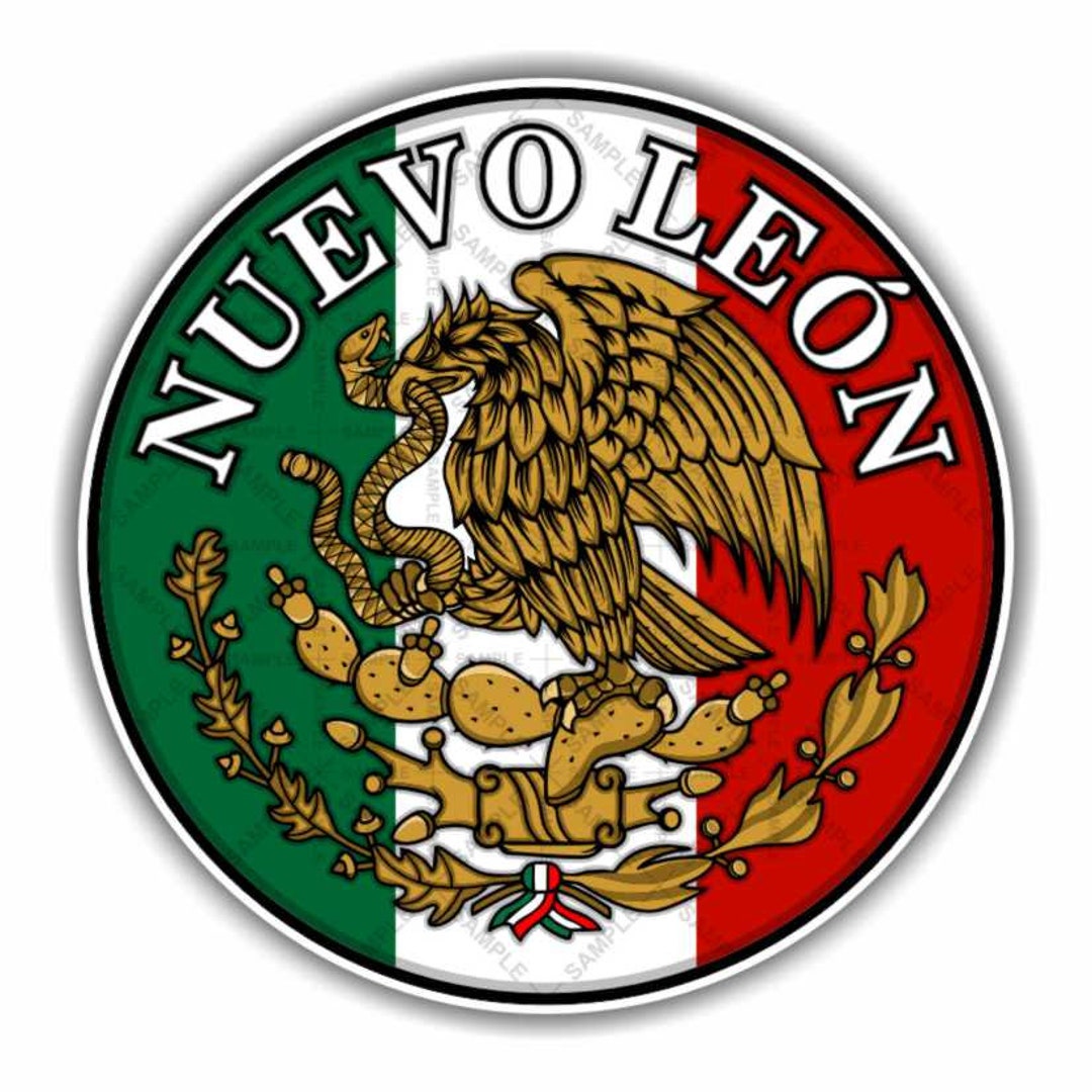 Nuevo Leon Mexico Round Decal - Etsy