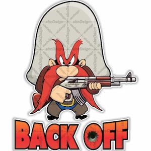 Back Off Yosemite Sam Decal