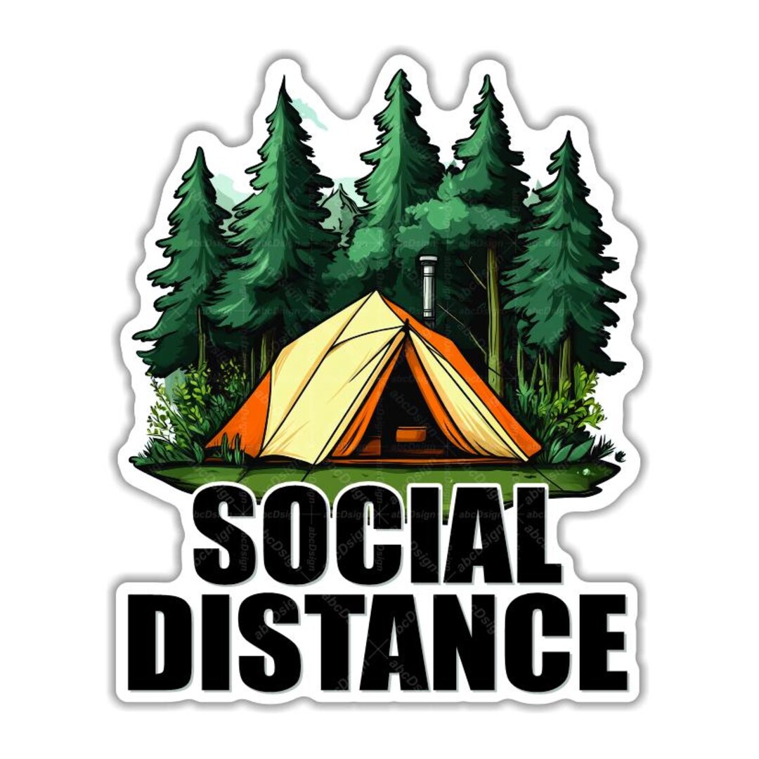 Social Distance Sticker Peel N' Stick, Different Sizes - Etsy