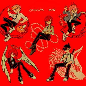 Chainsaw Man CSM Stickers