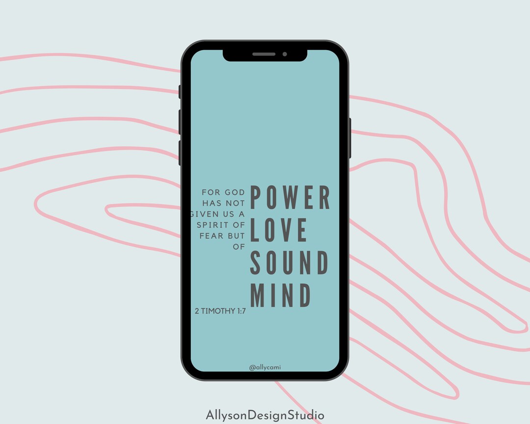 IPhone Wallpaper Aesthetic Bible Verse Christian Phone Etsy