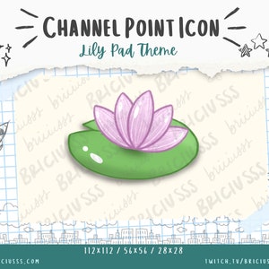 Lily Pad Twitch Streaming Chanel Point Icon - Fairy Core