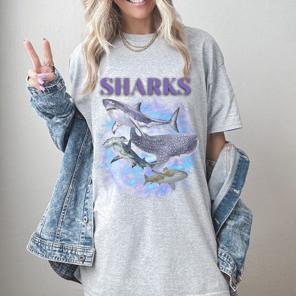 90s T shirt, Shark T Shirt, Best New T Shirt, Cotton T Shirt