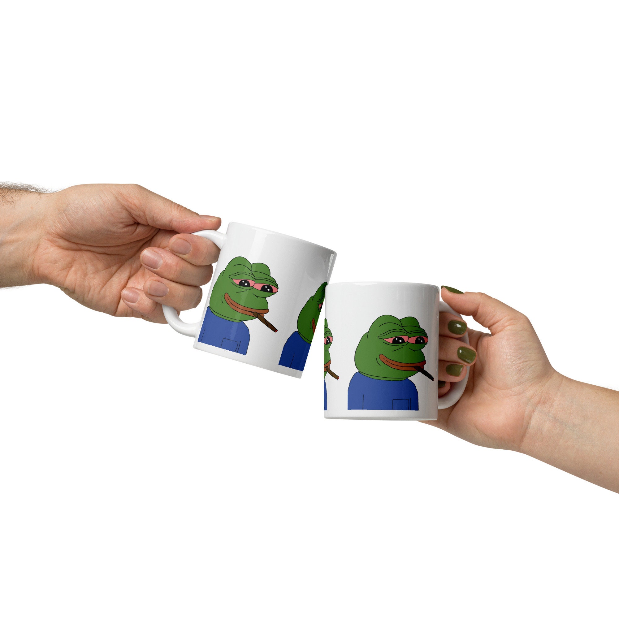 Pepega Mug Twitch BTTV Emote Mug Pepe the Frog Mug Feels