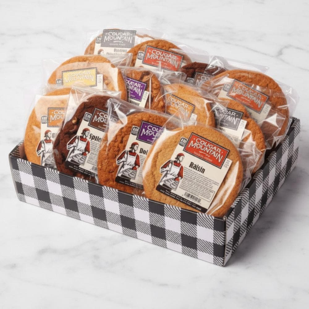 Cookie Snack Basket Sympathy Food Gift for Thank You or Birthday
