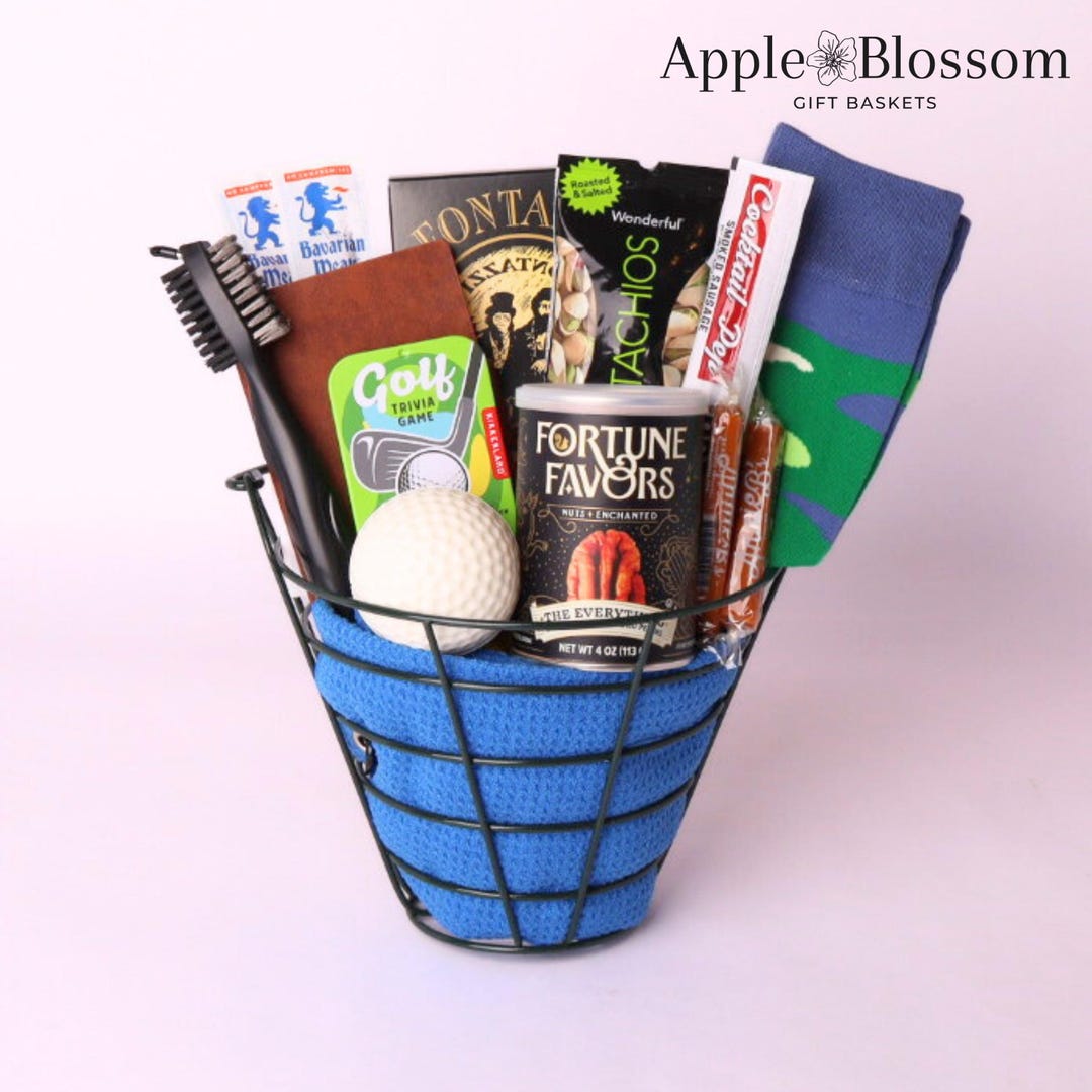 Golf Gift Basket for Him Corporate, Father's Day, Man Gift