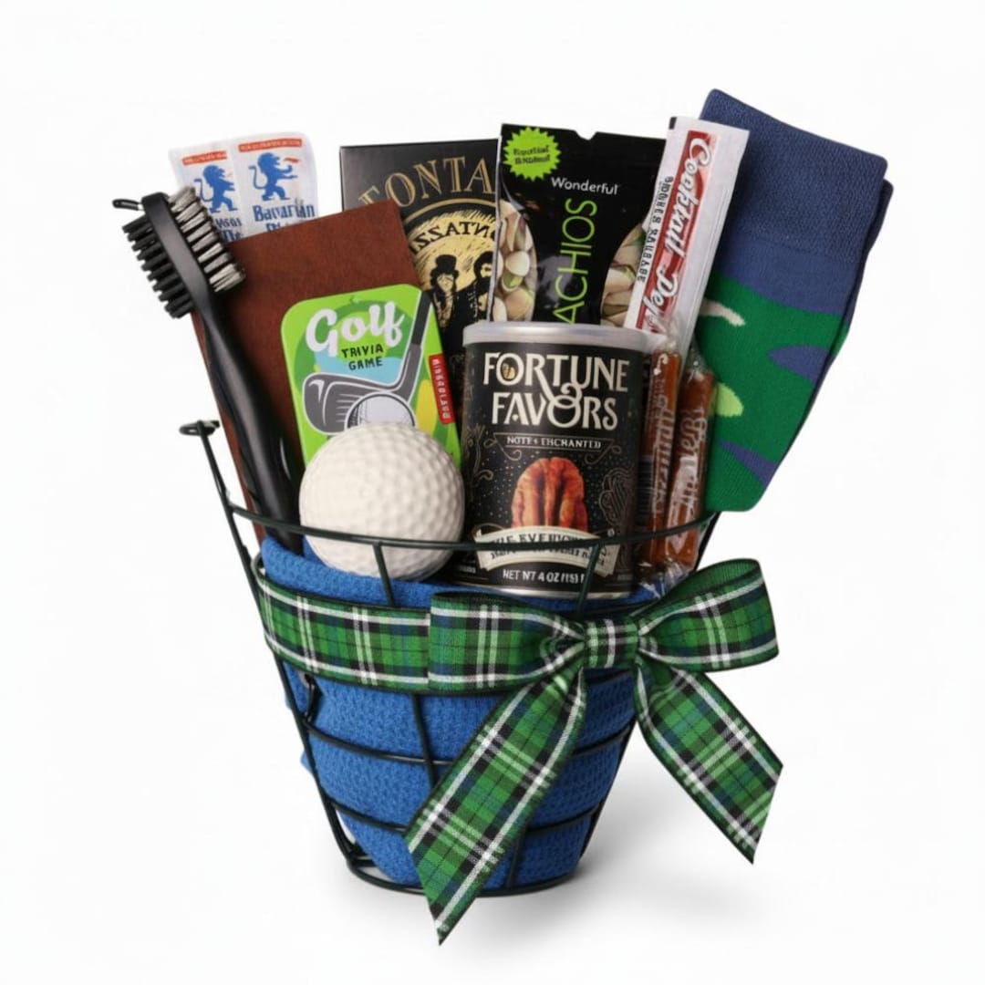 Golf Gift Basket for Him | Corporate, Father’s Day, Golfer Gift Set - Etsy