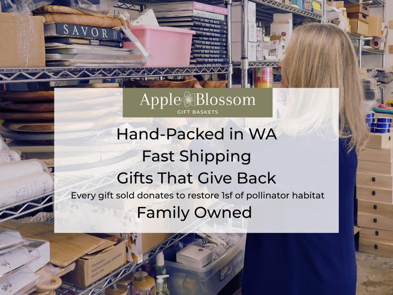 Hand packed in Washington, fast shipping, gifts that give back and a small family owned company.