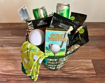 Fore! Golfers Gift Basket, Golf Gift, Gifts for Him, Golfing Gift, Golf Tournament, Gifts for Dad, Corporate Gift, Men Gift Basket, Dad Gift