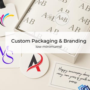 Custom birthday gifts available in bulk with company logo, branding insert, and personalized touches