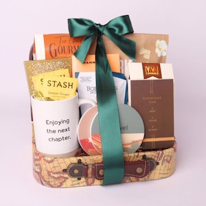 Bon Voyage! Retirement Gift Basket, Corporate Gift, Retirement Gifts for Women and Men, Happy Retirement Gift Box, Travel Basket