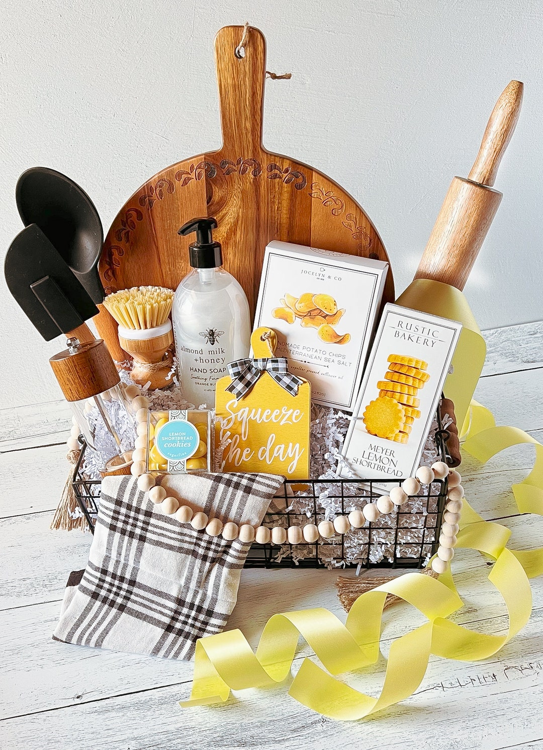 For the Kitchen Gift Basket Gourmet Gift Client, Family, Friends