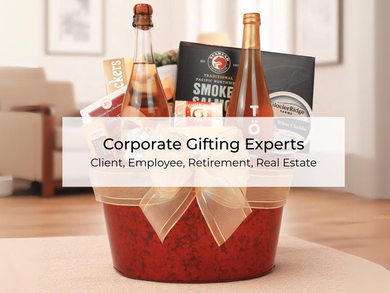 corporate gift experts.  We specialize in corporate gifts for employees, clients, corporate events, team recognitions, retirement and more
