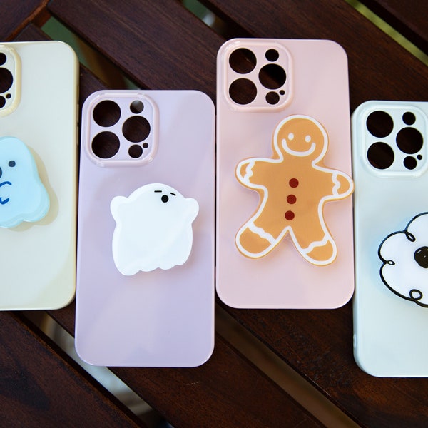 Spooky Ghost Kindle Stand| Phone Grip| Kindle Grip| Phone Stand| Halloween Christmas| Gingerbread man