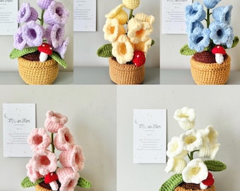 Crochet Lily of the Valley Lamp: Handmade Flower Night Light
