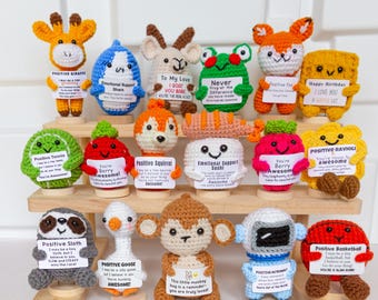 Crochet Emotional Support Desktop Buddy: Handmade Positive Giftfor  Mother's Day and graduation
