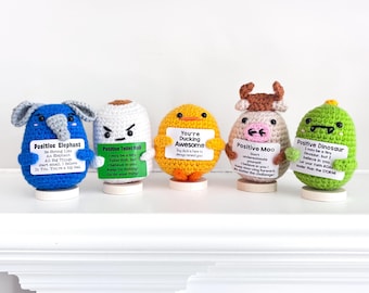 Crochet Emotional Support Animal: Positive Desk Buddy Gift