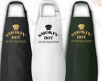 Funny Grilling Apron for Dad, BBQ Apron with Pockets
