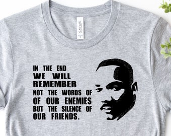 Camiseta con cita de Martin Luther King Jr., camiseta del Mes de la Historia Afroamericana