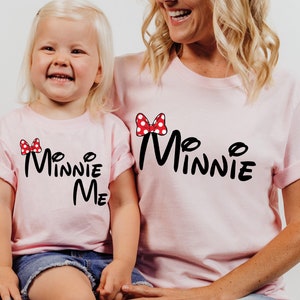 Disney Family Shirts, Minnie And Minnie Me Matching Shirts, Minnie Shirt, Mommy and Me Disney Shirt, Disney Mothers Day Tee, Disney Trip Tee