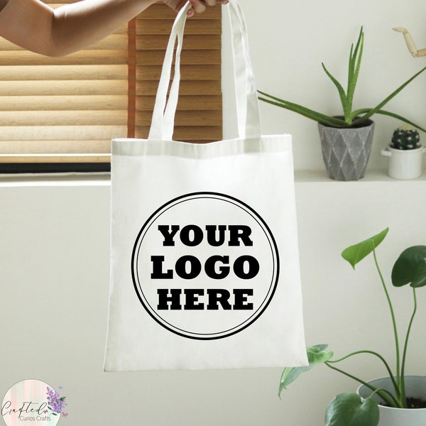 Custom Logo Tote Bag, Personalized Tote Bag Bulk, Custom Tote Bag With Logo, Gift for Friend,Promotional Tote Bag,Reusable Personalized Gift