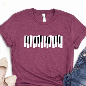 Piano Shirt, Music Shirts For Women, Music Lovers Gift, Pianist shirt, Music Teacher Shirt, Make Music Shirt, Piano Lover Shirt