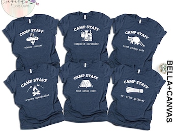 Camp Staff Matching Shirt, Custom Summer Group Shirt, Custom Family Camping Tee, Friends Weekend Trip Shirt, Funny Camp Squad Tee, Camp Gift